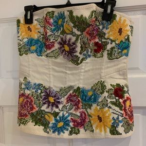 Vintage La Perla Frida Kahlo bustier